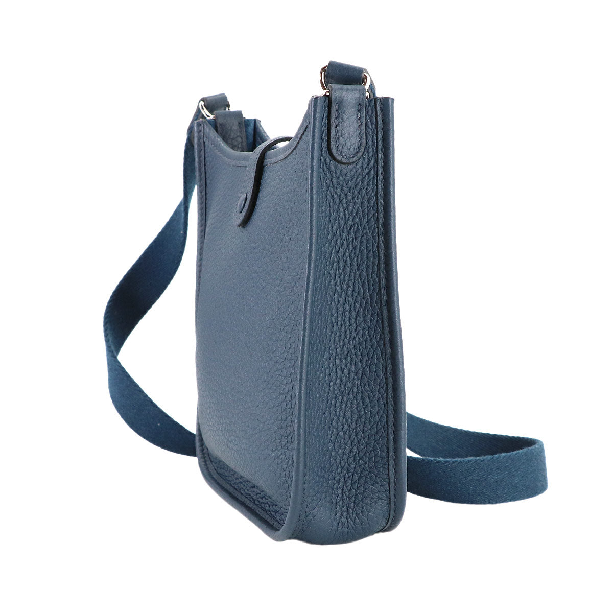 Evelyne Amazone TPM Shoulder Bag Taurillon Clemence Blue Navy