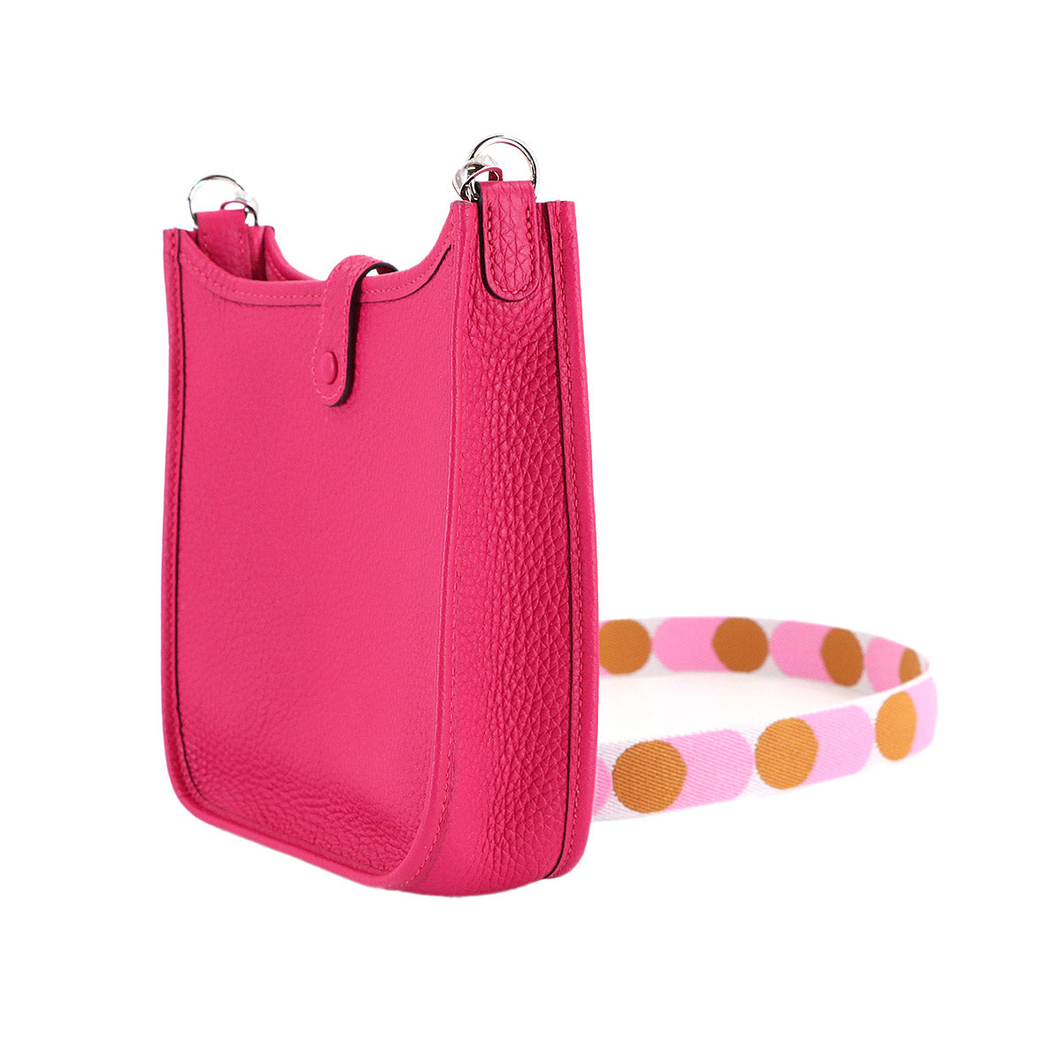 Evelyne Amazon TPM Shoulder Bag Taurillon Clemence Framboise