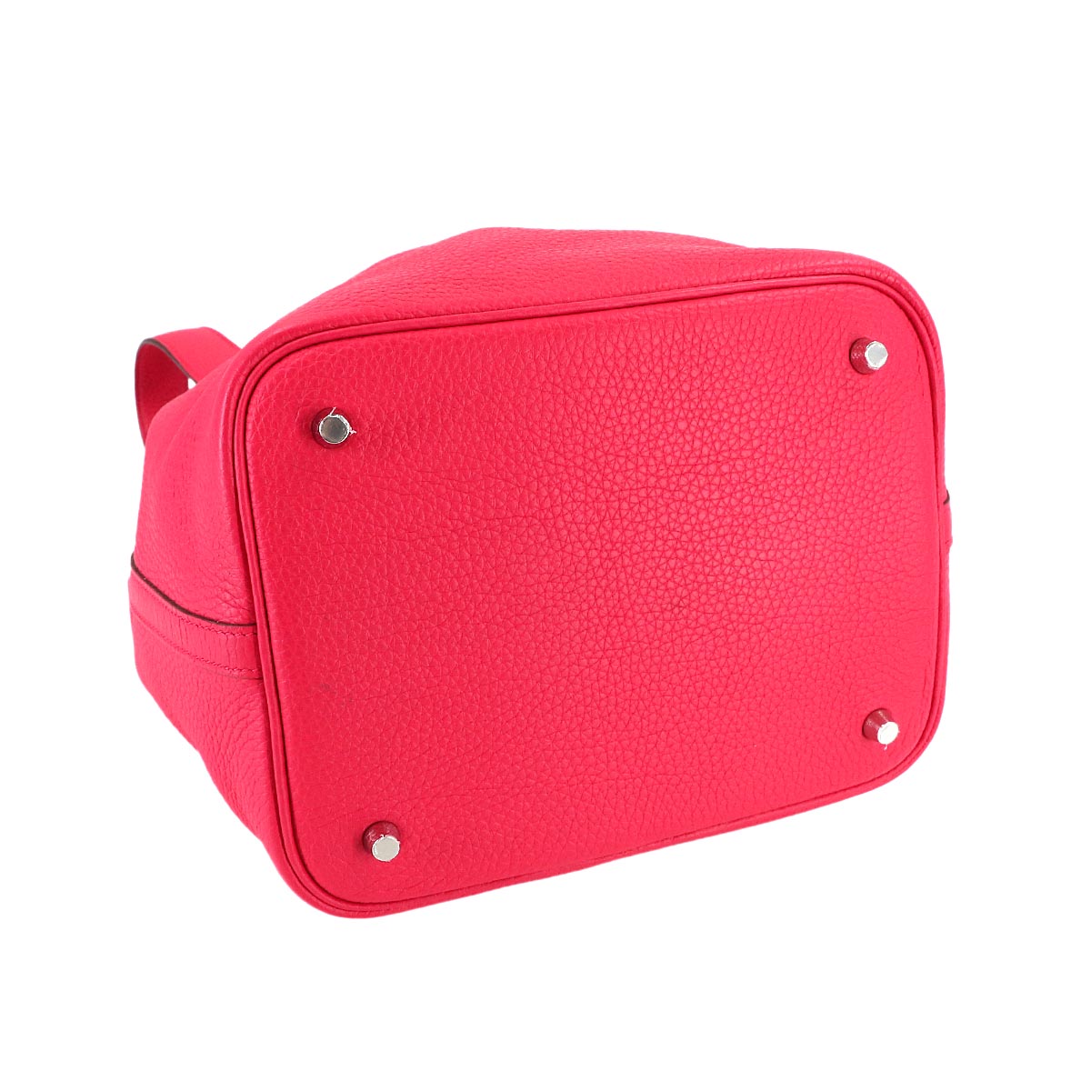 Picotin Lock MM Hand Bag Taurillon Clemence Rose Extreme