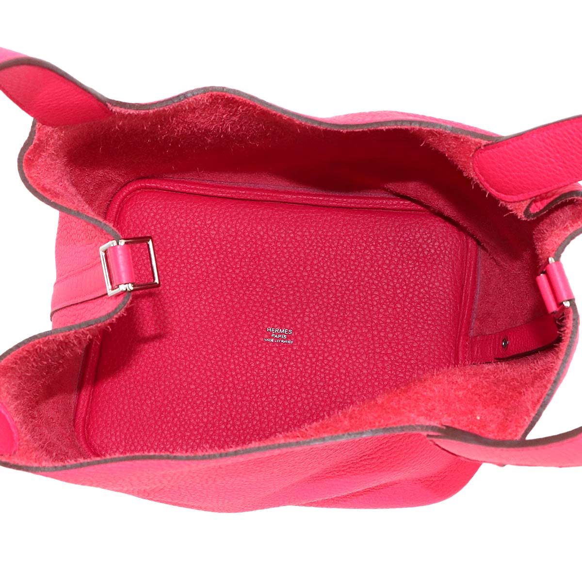 Picotin Lock MM Hand Bag Taurillon Clemence Rose Extreme