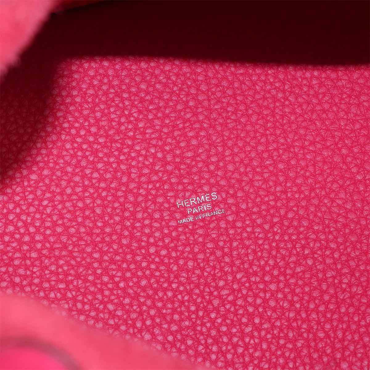 Picotin Lock MM Hand Bag Taurillon Clemence Rose Extreme