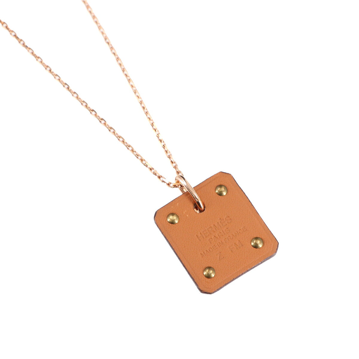 As de Coeur PM Necklace Swift Etoupe Pinkgold Accessory