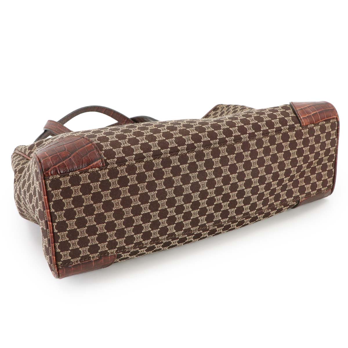 Macadam Tote Bag Canvas Leather Brown Purse