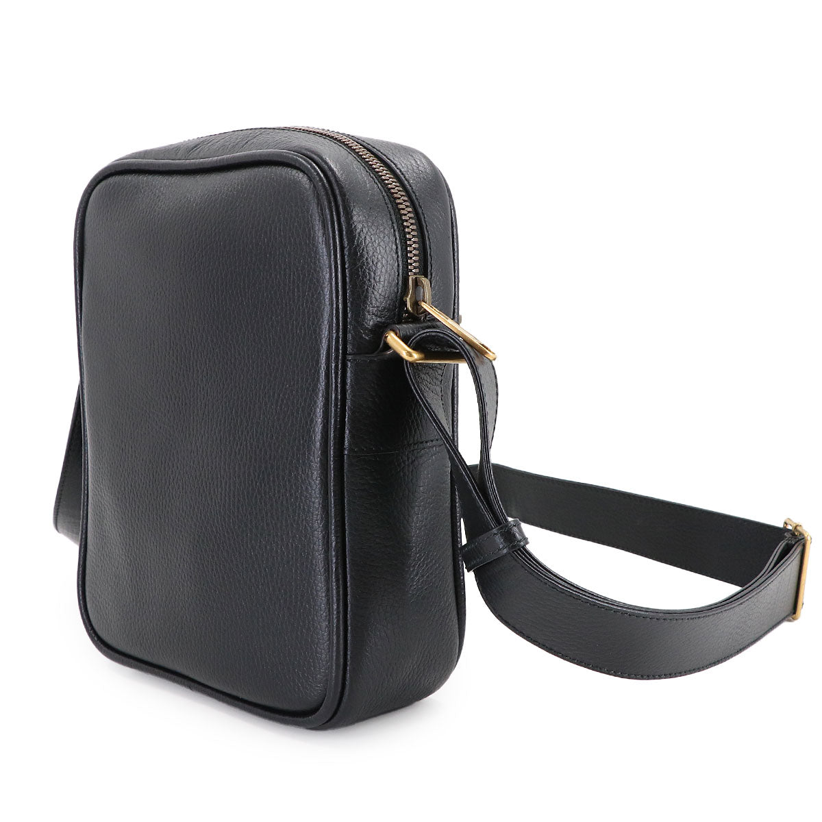 Print Shoulder Bag Leather Black 523591 Logos Purse