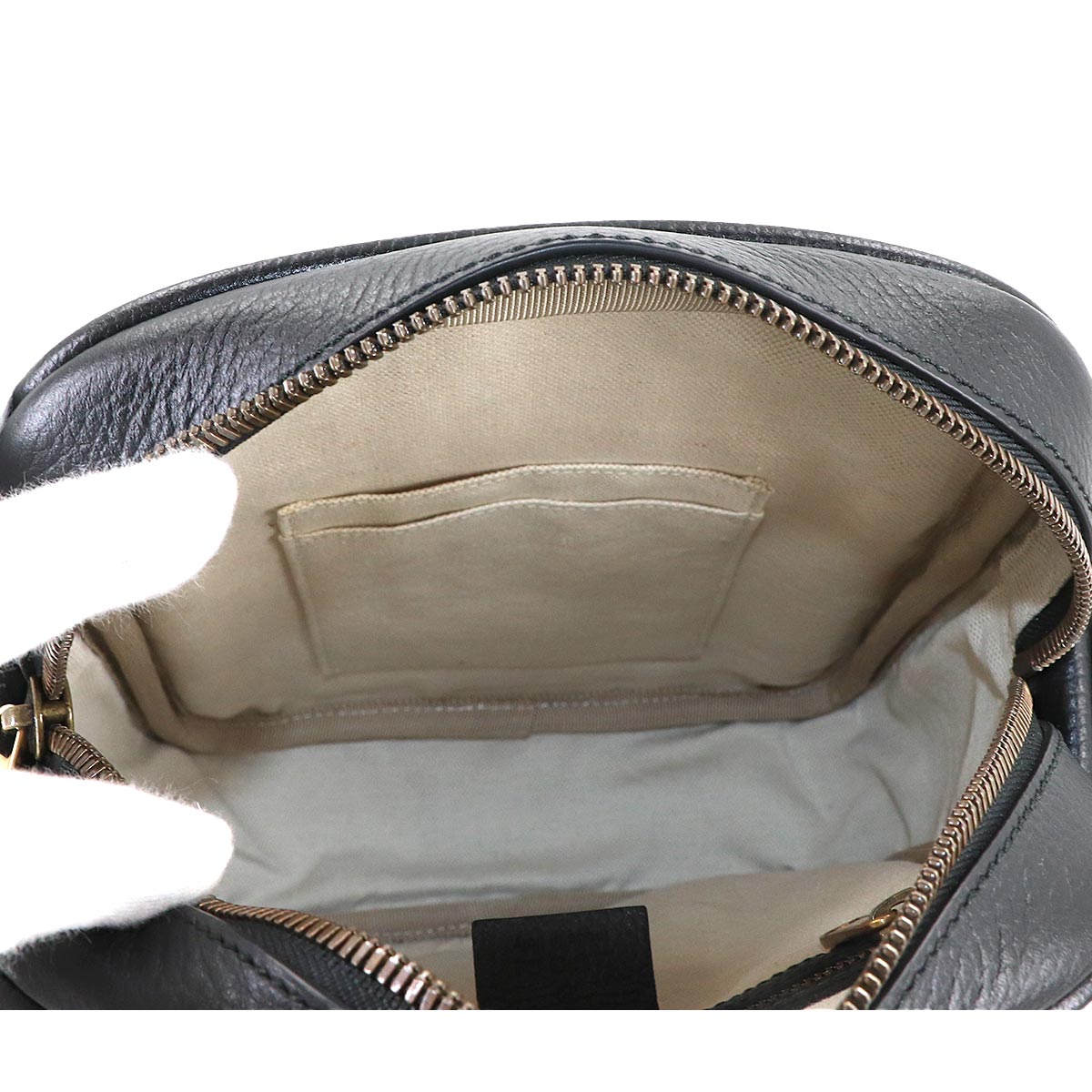 Print Shoulder Bag Leather Black 523591 Logos Purse