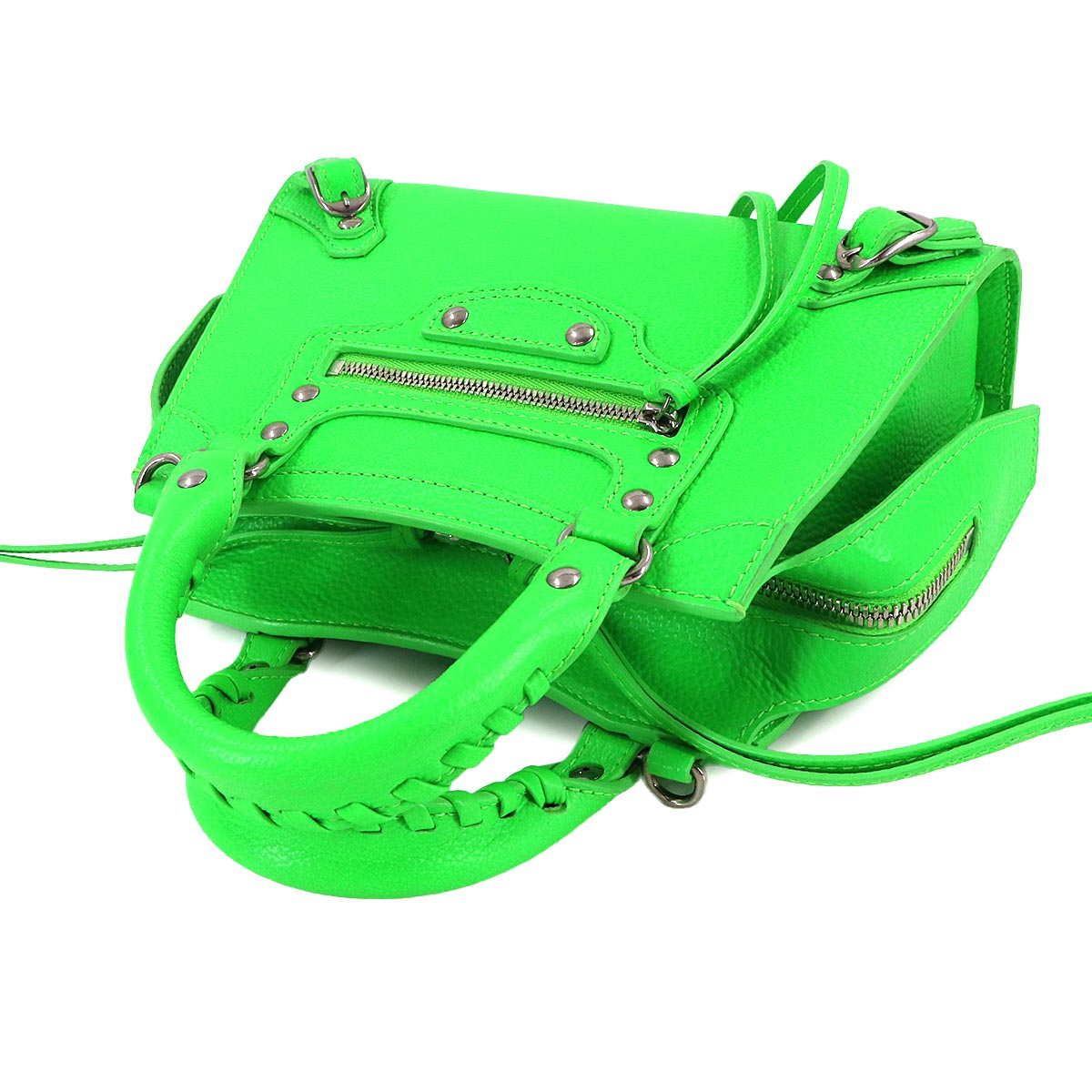 Neo Classic City Mini Hand Shoulder Bag Leather Green 638524