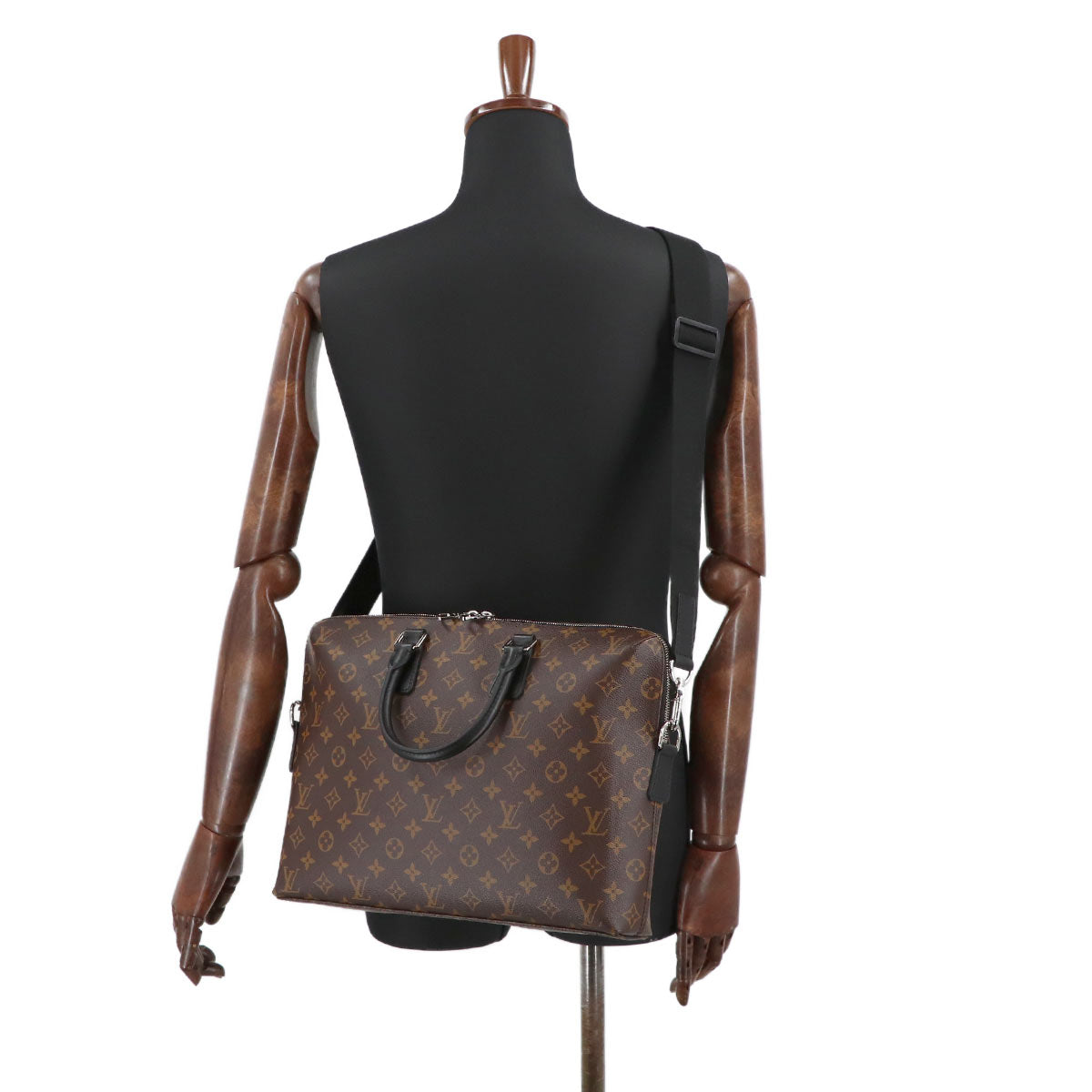 Monogram Macassar PDJ Briefcase 2way Business Bag M40868