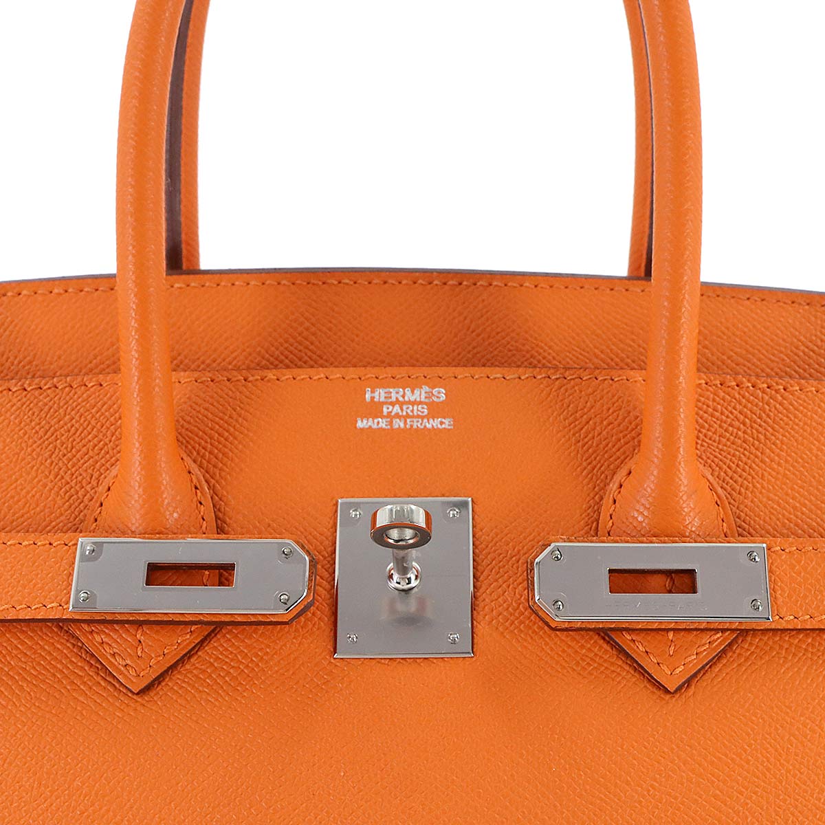 Birkin 35 Hand Bag Epsom Orange Purse