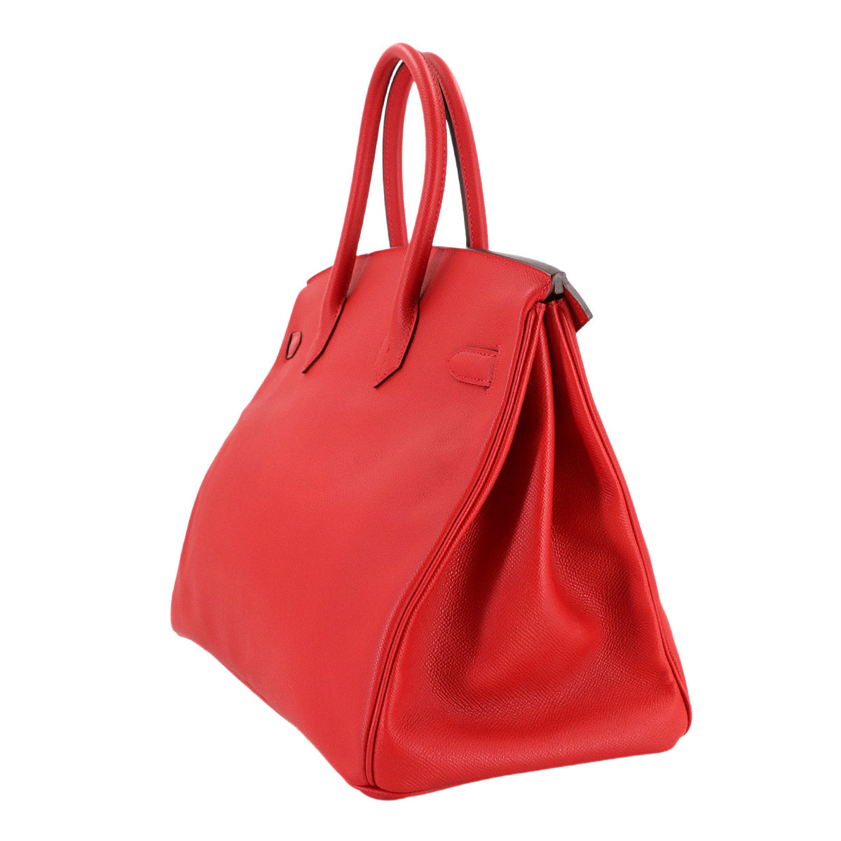 Birkin 35 Epsom Rouge Casaque Hand Bag Red