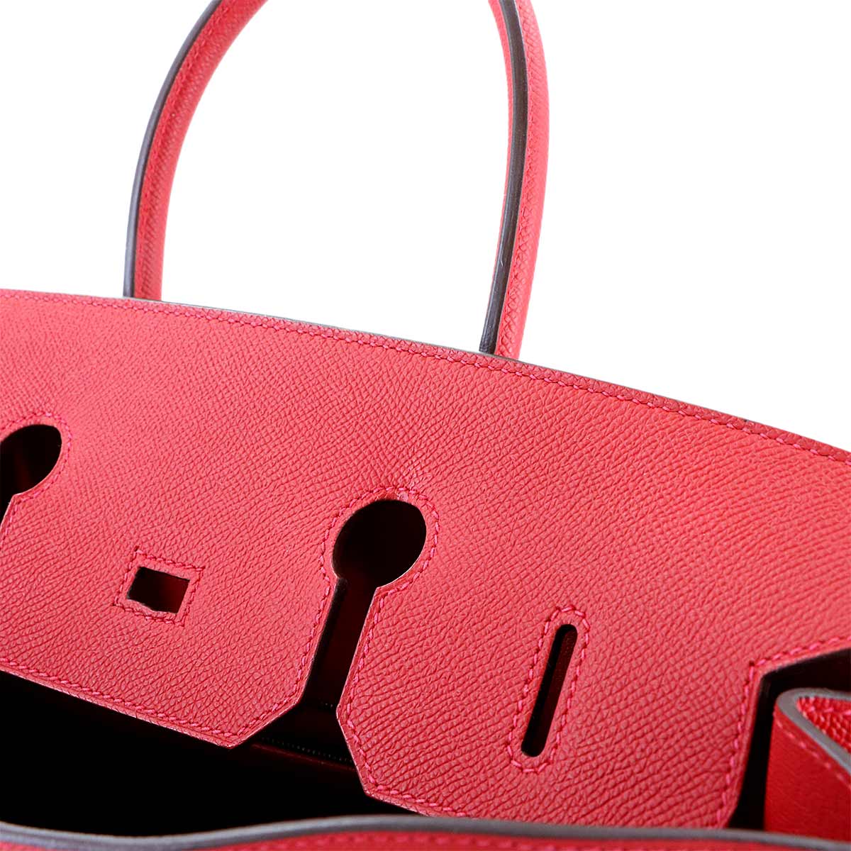 Birkin 35 Epsom Rouge Casaque Hand Bag Red
