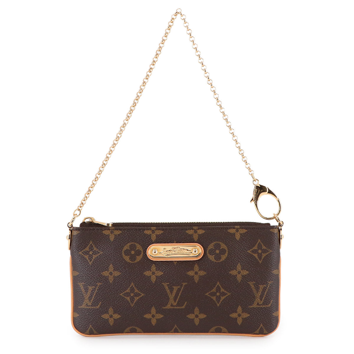 Monogram Pochette Milla MM Hand Bag Pouch Brown M60094