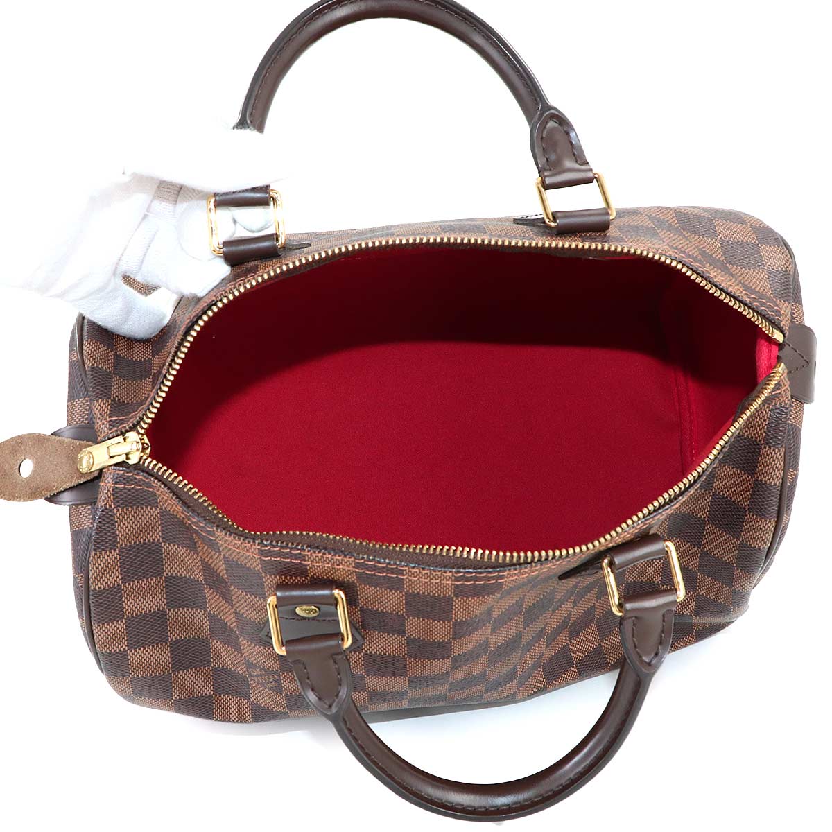 Damier Speedy 30 Hand Bag Ebene N41531 Brown Purse