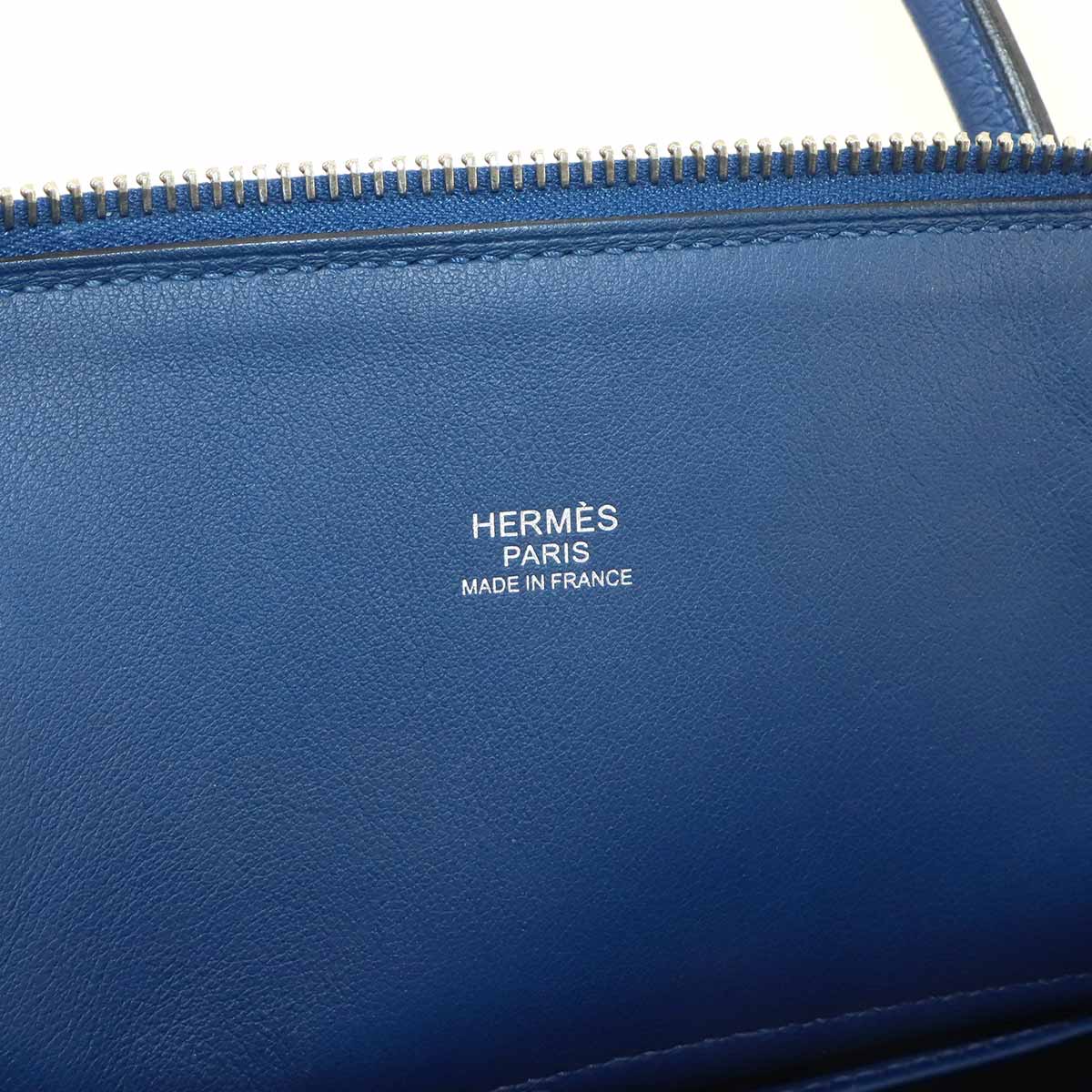 Bolide 31 2way Hand Shoulder Bag Taurillon Clemence Deep blue