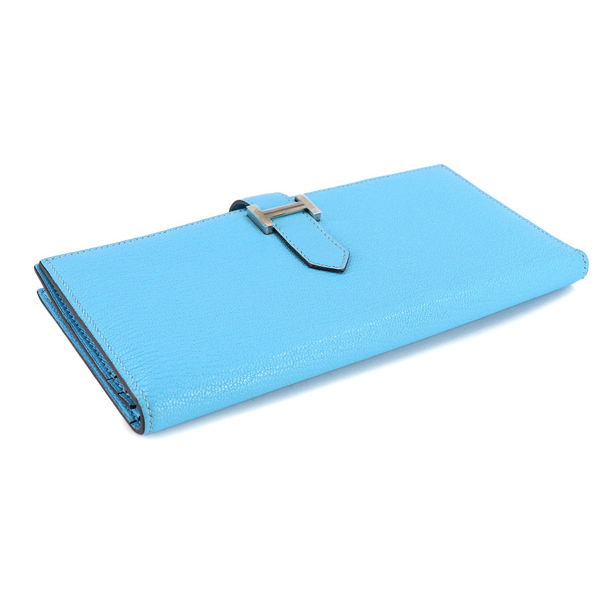 Bearn Souffle Long Wallet Chevre Celeste Purse