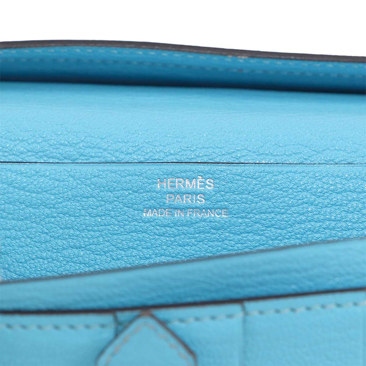 Bearn Souffle Long Wallet Chevre Celeste Purse