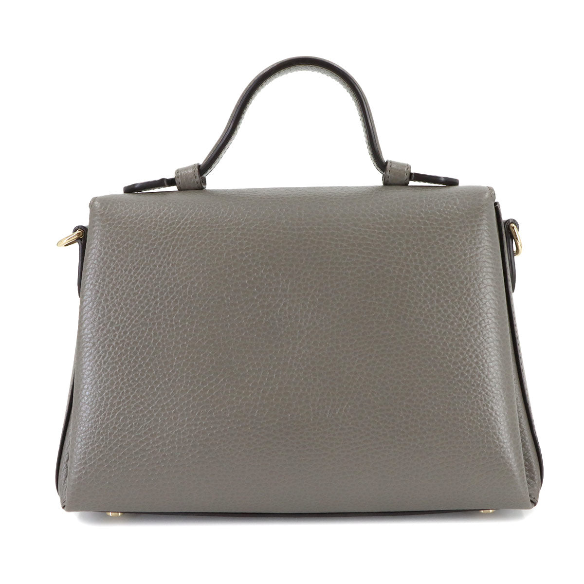 Interlocking G 2way Hand Shoulder Bag Leather Gray 510302