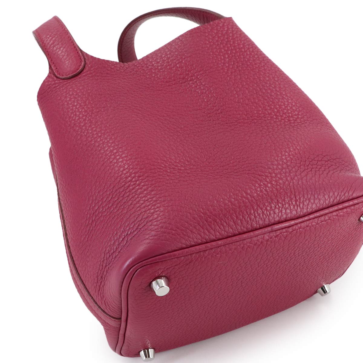 Picotin Lock PM Hand Bag Taurillon Clemence Bois de Rose