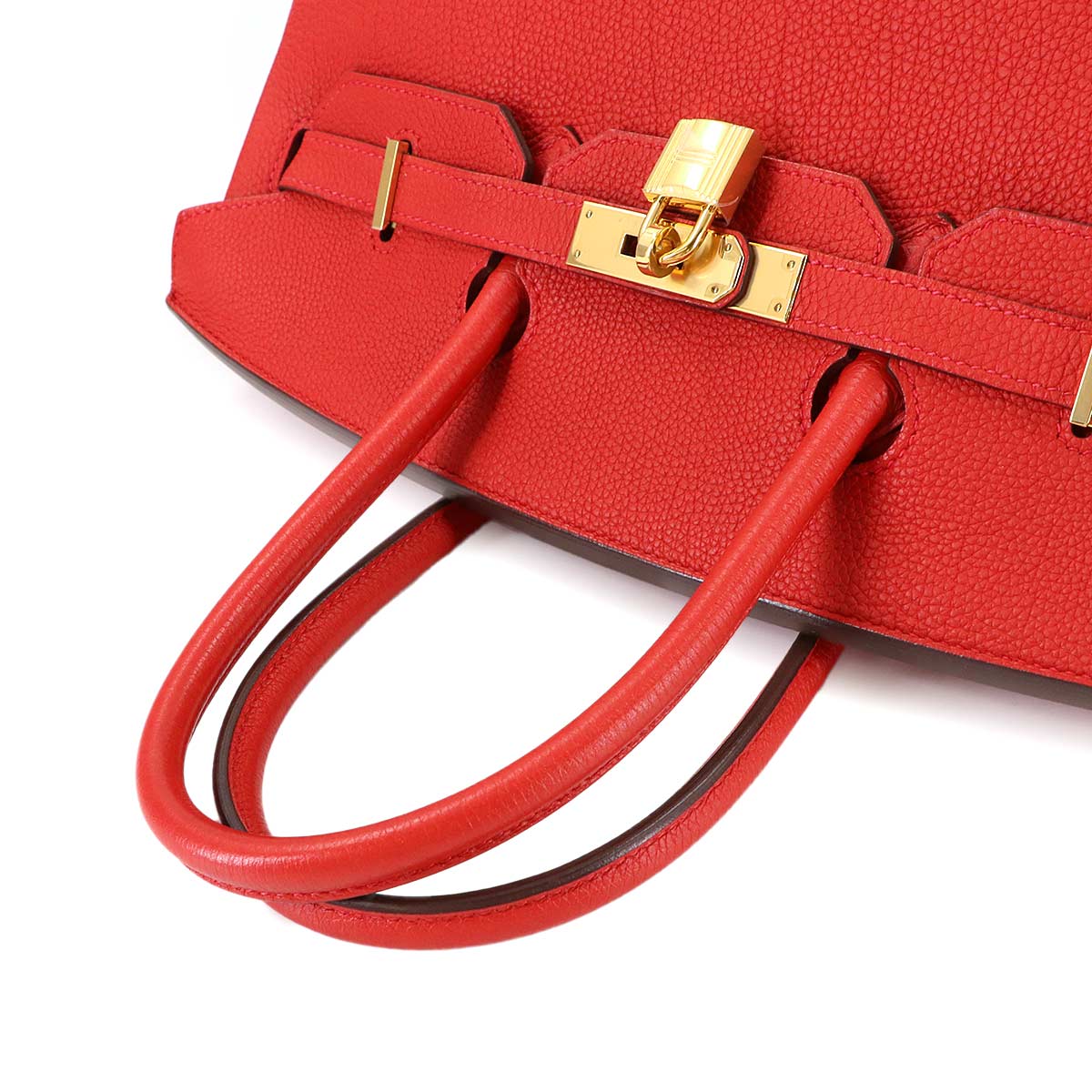 Birkin 35 Togo Rouge Casaque Hand Bag Red