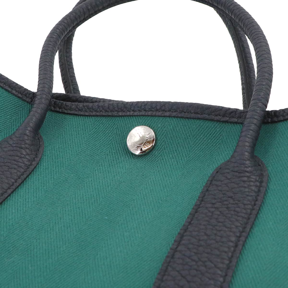 Garden Party TPM Tote Bag Toile Chevron Negonda Malachite