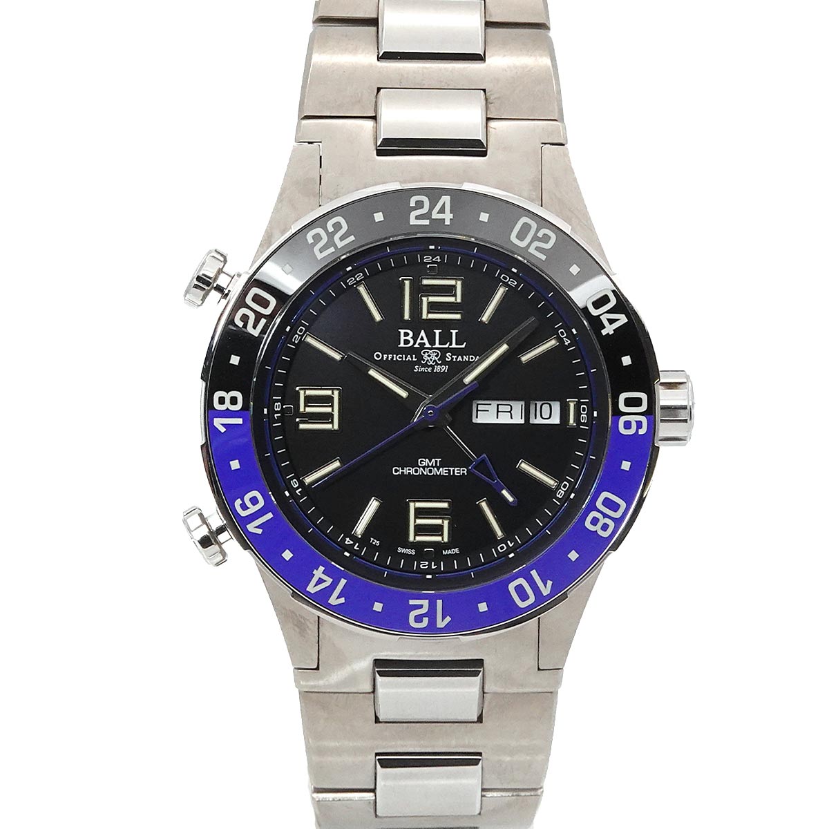 Roadmaster Marine GMT DG3030B Day Date Automatic Mens Watch