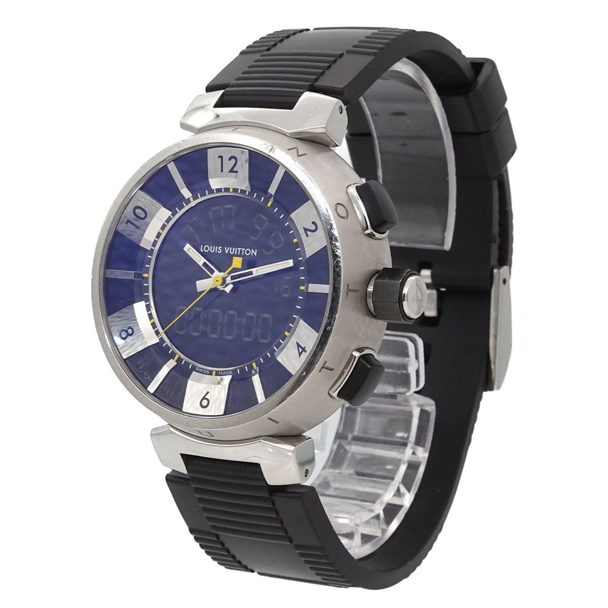 Tambour In Black Q118F Quartz Analog Digital Watch