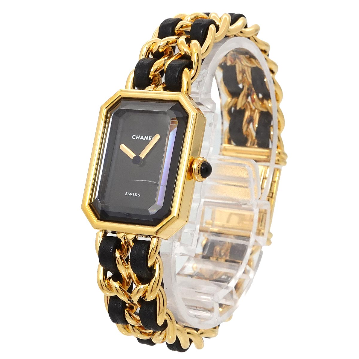 Premiere Size M H0001 Vintage Quartz Black Dial Ladies Watch