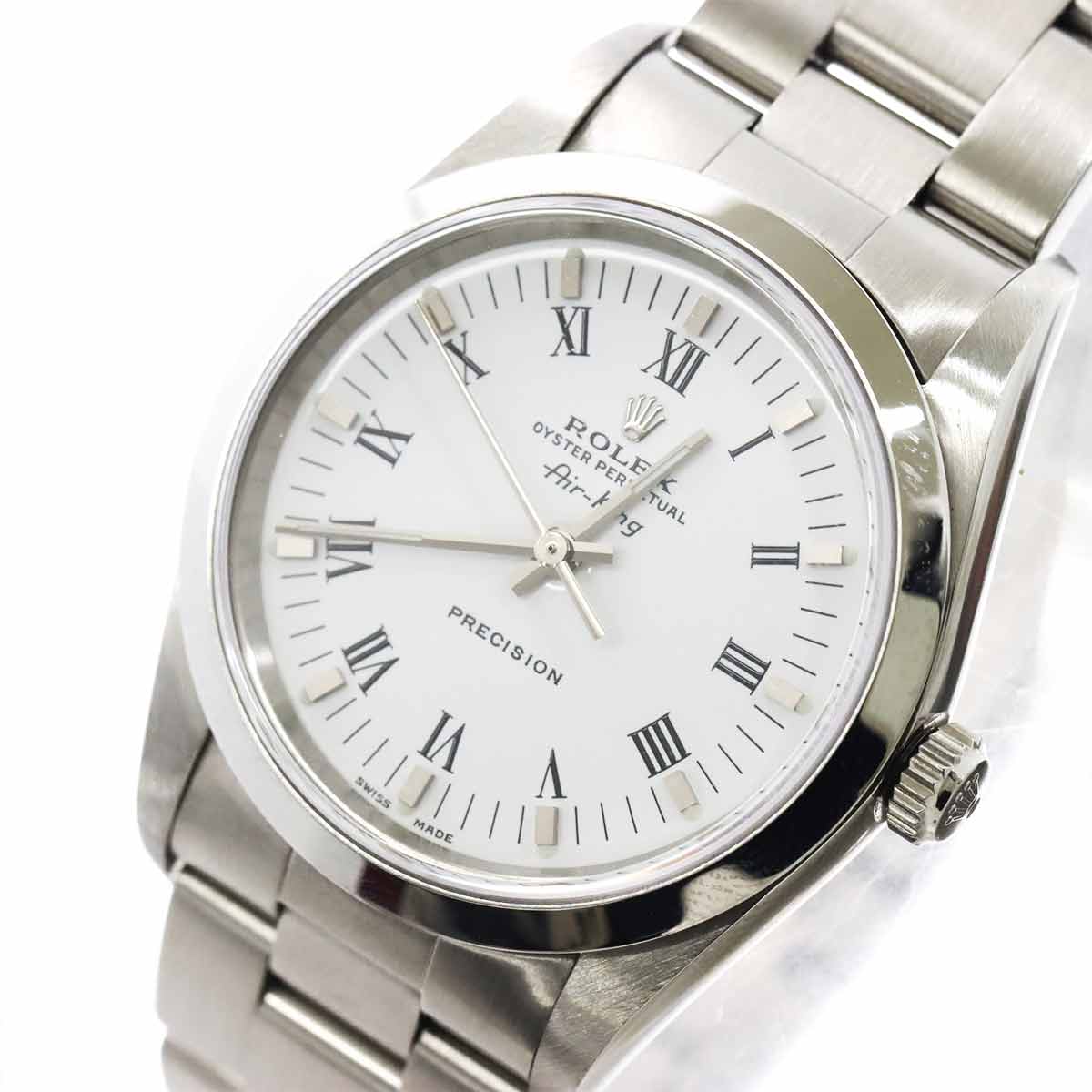 Air King 14000M Serial D Automatic White Dial Mens Watch