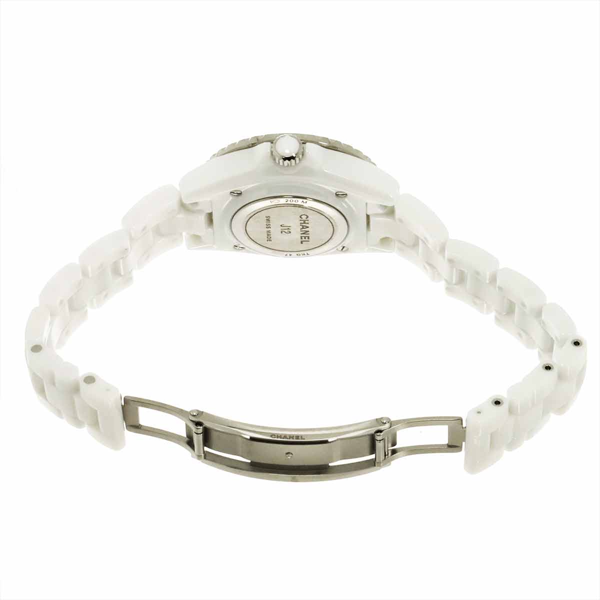 J12 33mm H5698 Ceramic Quartz White Dial Ladies Watch