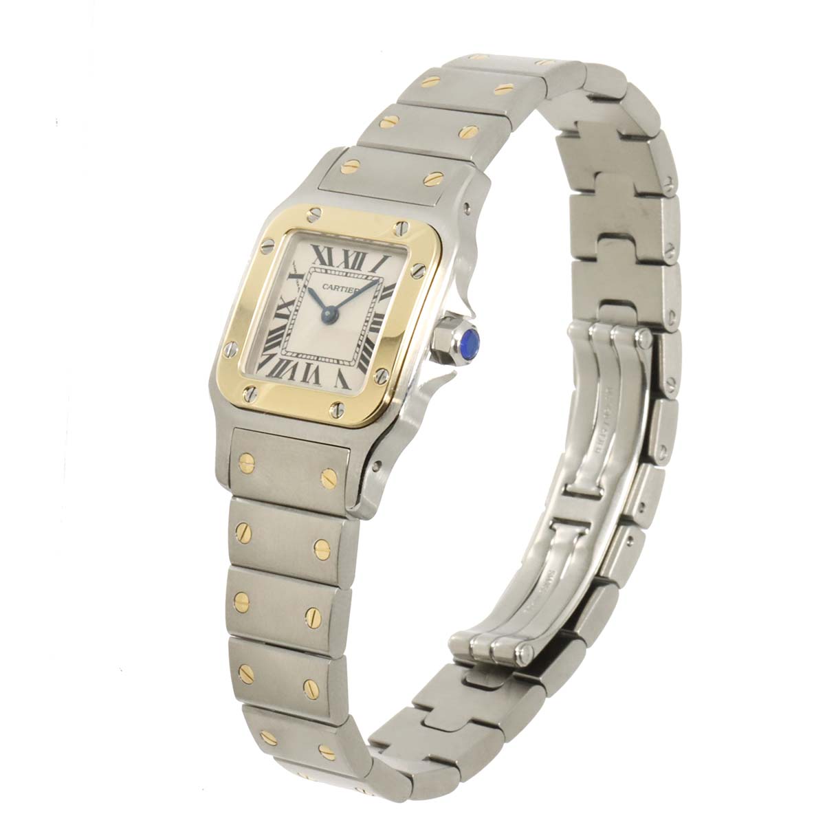 Santos Galbee W20012C4 K18YG Cream Dial Ladies Watch