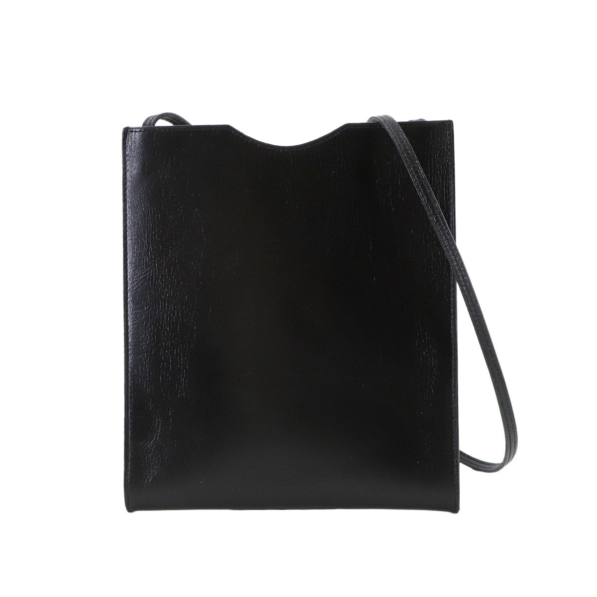 Onimaitou Shoulder Bag Box calf Black Purse Pochette