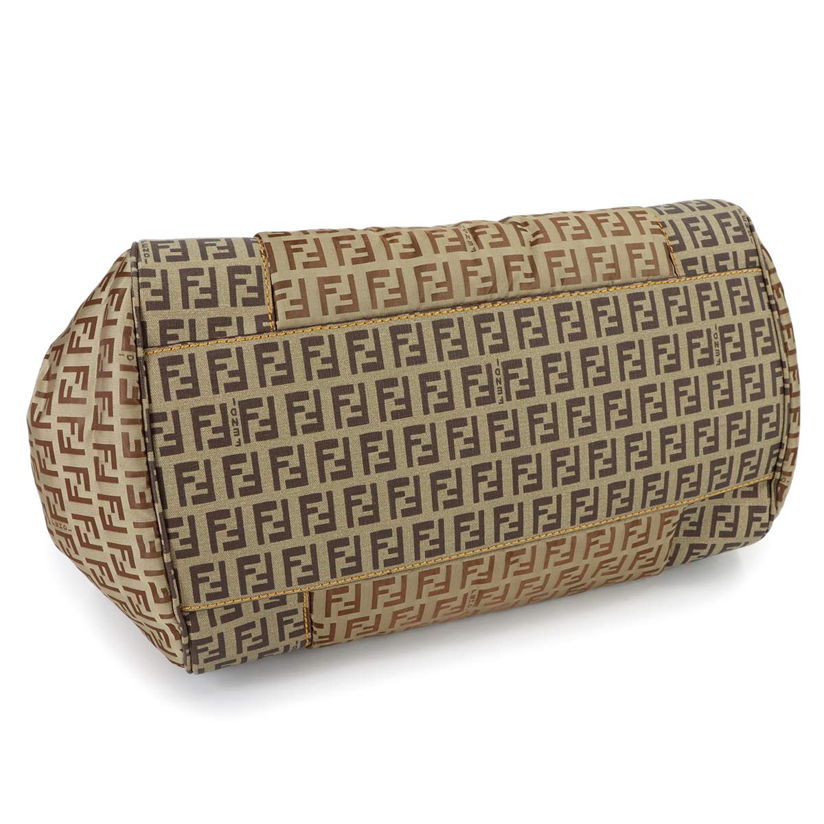Zucchino Tote Bag PVC Nylon Beige Brown 8BN174 Purse