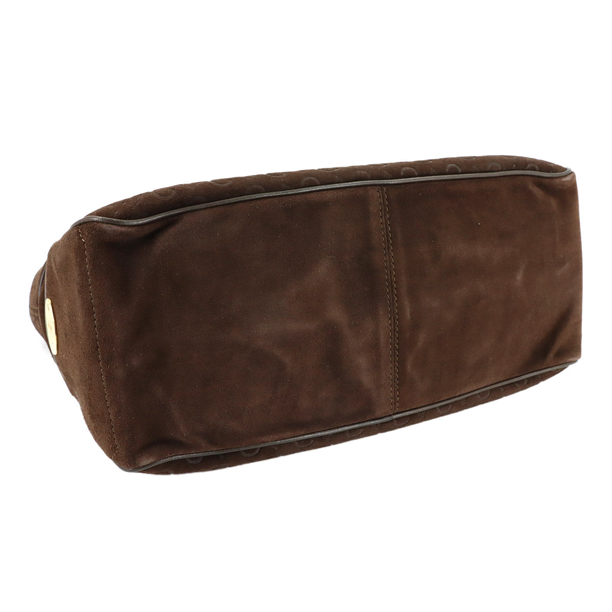 Macadam Boogie Hand Bag Suede Leather Brown Vintage