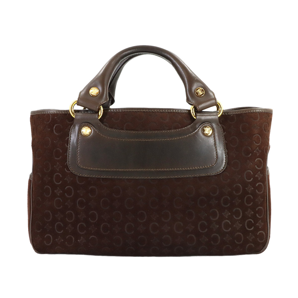 Macadam Boogie Hand Bag Suede Leather Brown Vintage