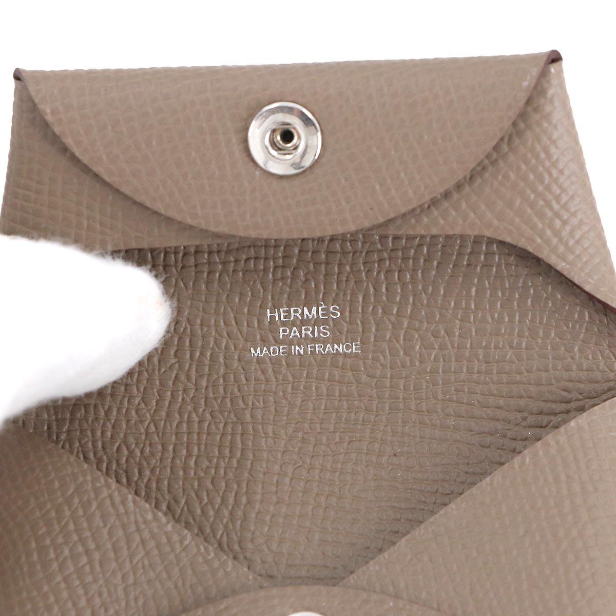 Bastia Coin Case Purse Veau Epsom Etoupe