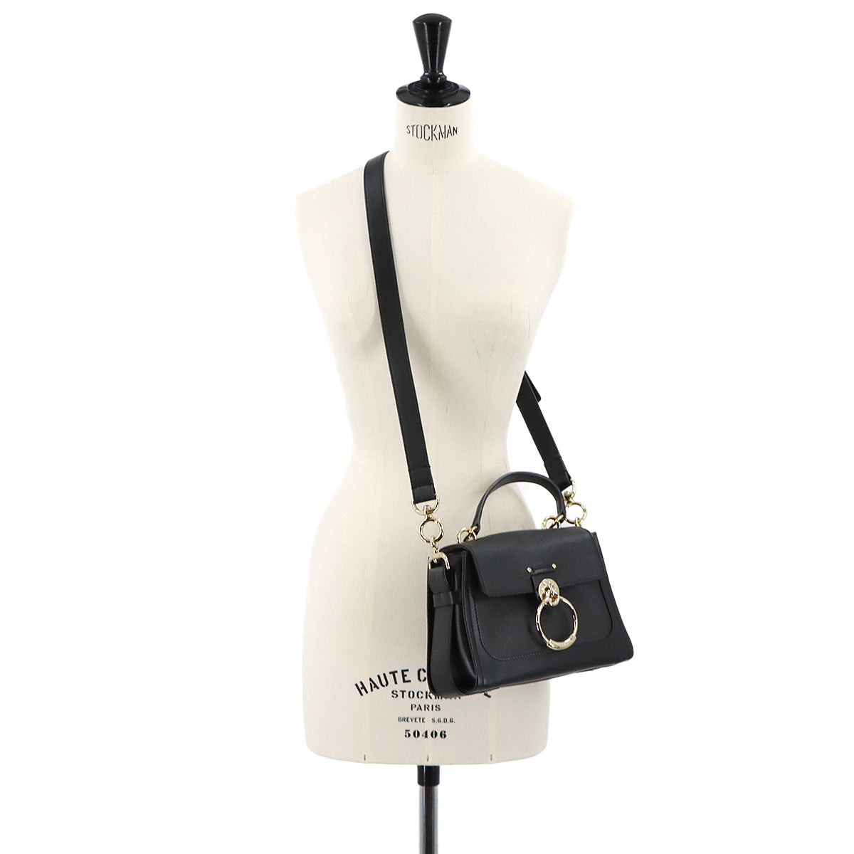 Tess Mini Day 2way Hand Shoulder Bag Leather Black CHC22SS143G33