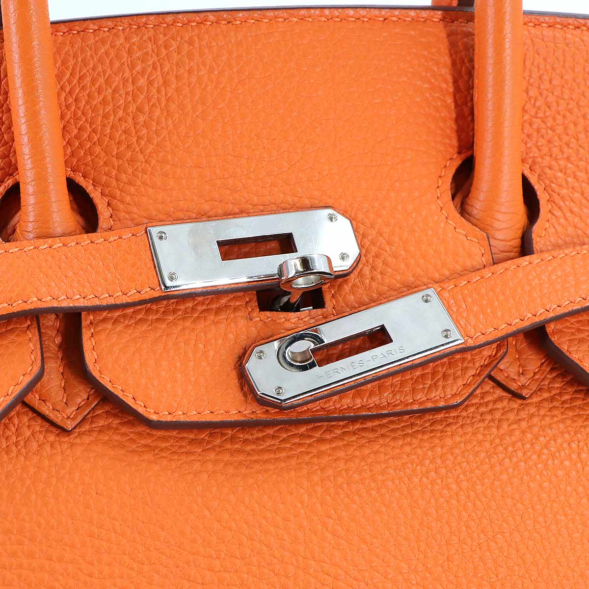 Birkin 35 Hand Bag Togo Orange Purse