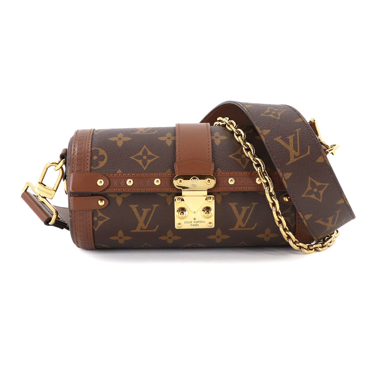 Monogram Papillon Trunk Shoulder Bag Brown M57835