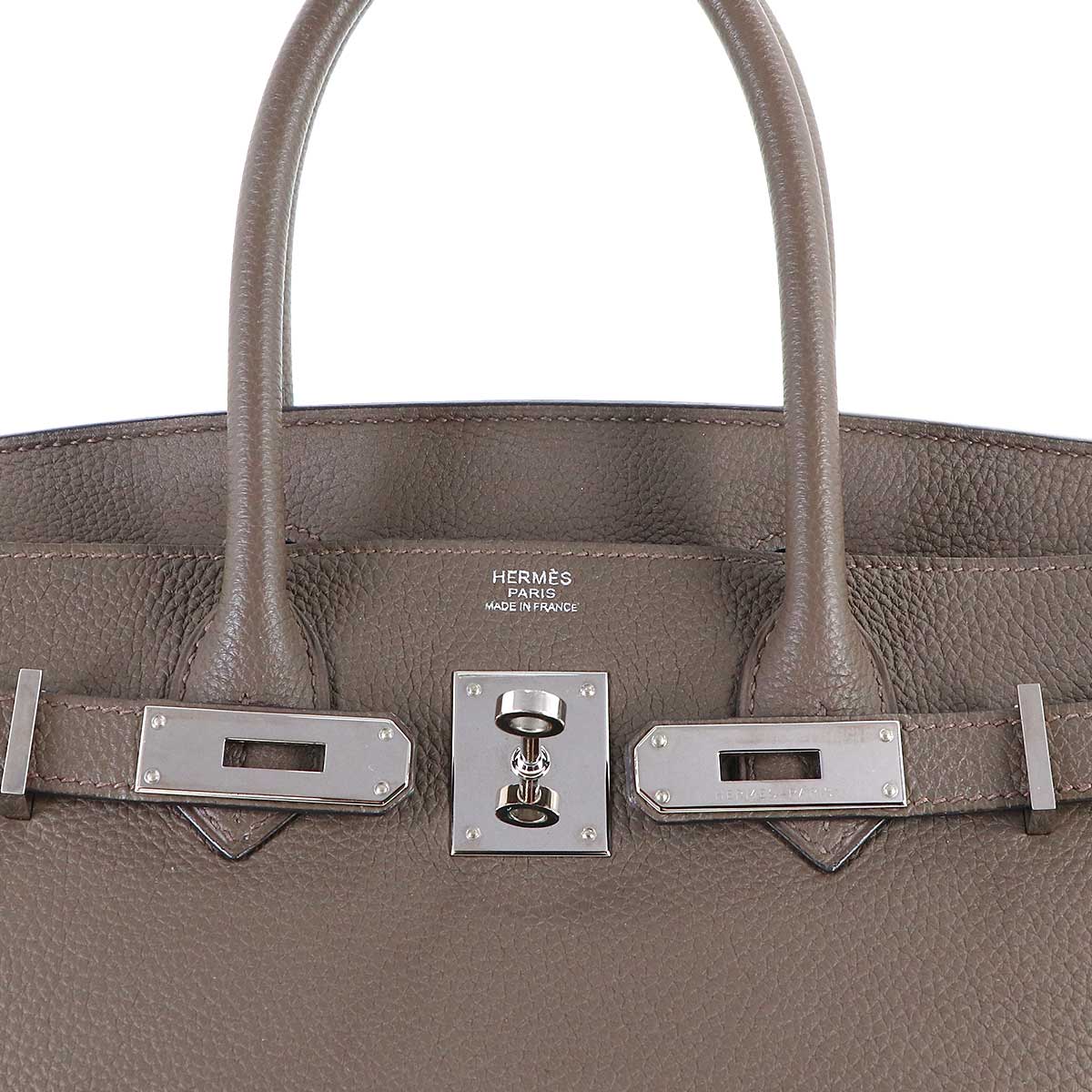 Birkin 30 Hand Bag Veau Togo Toupe Brown Purse