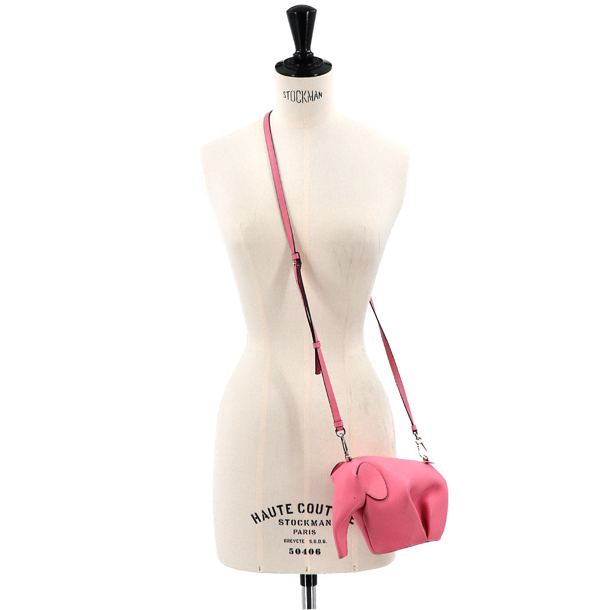 Mini Elephant Bag Shoulder Bag Leather Pink A623C45X06 Purse