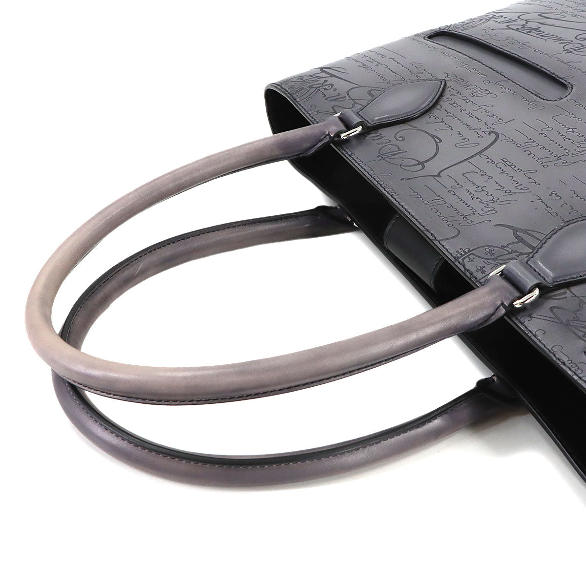 Calligraphy Toujours Mini Tote Bag Gray Purse