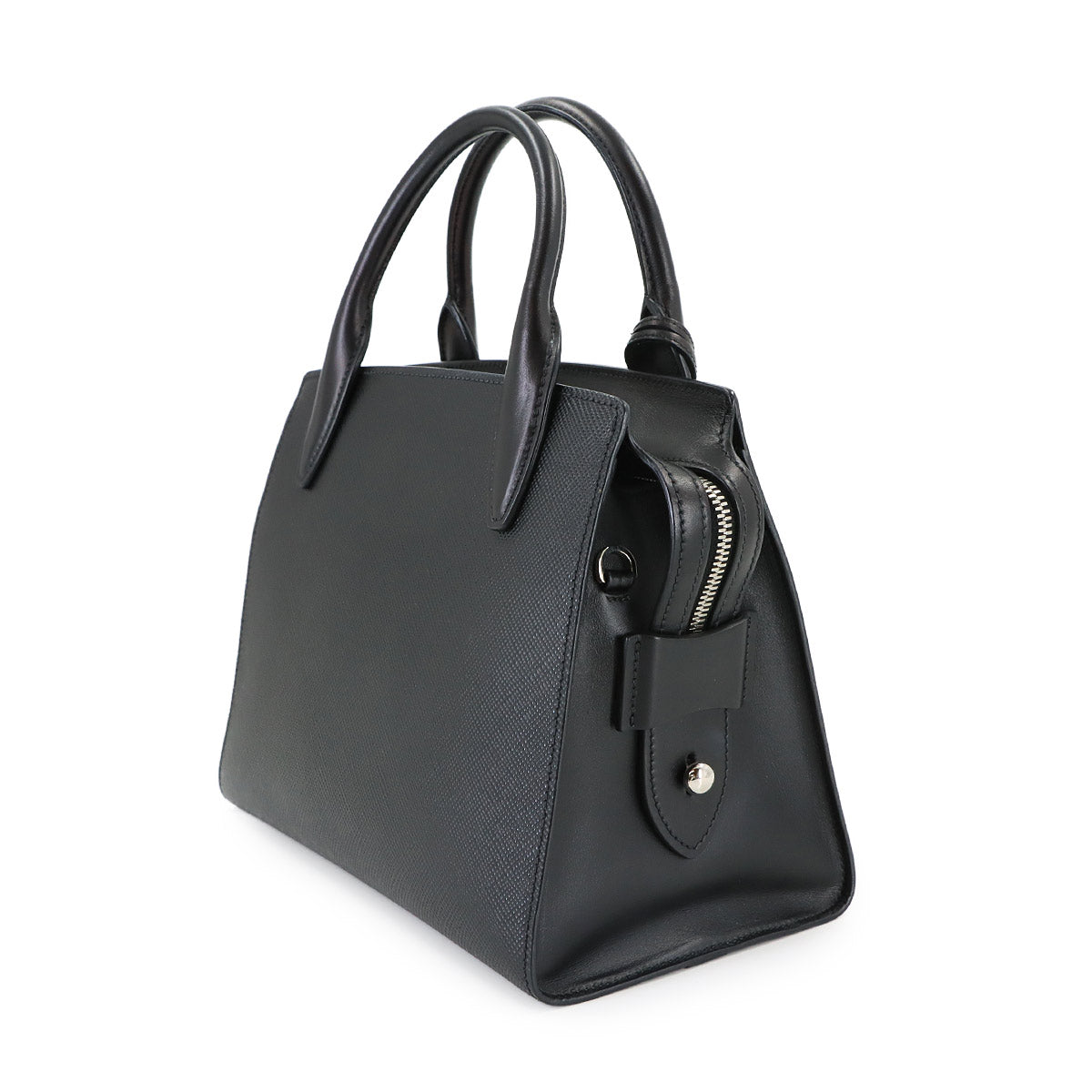 2way Hand Shoulder Bag Saffiano Leather Nero 1BA297 Black Purse
