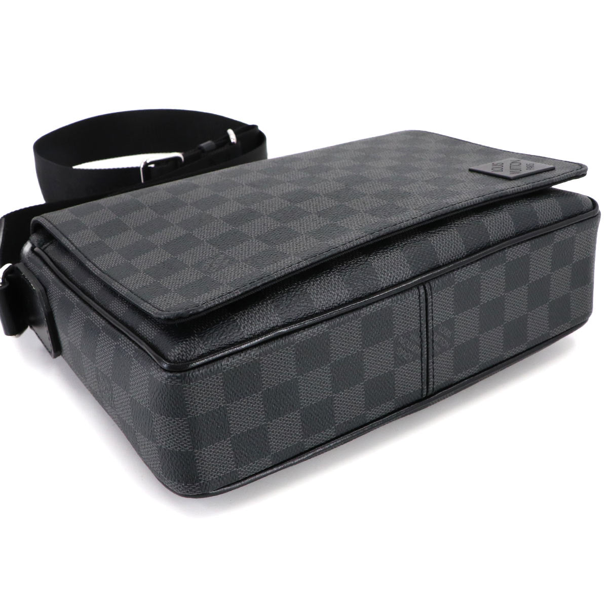 Damier Graphite District PM NV3 Shoulder Bag Black N42710