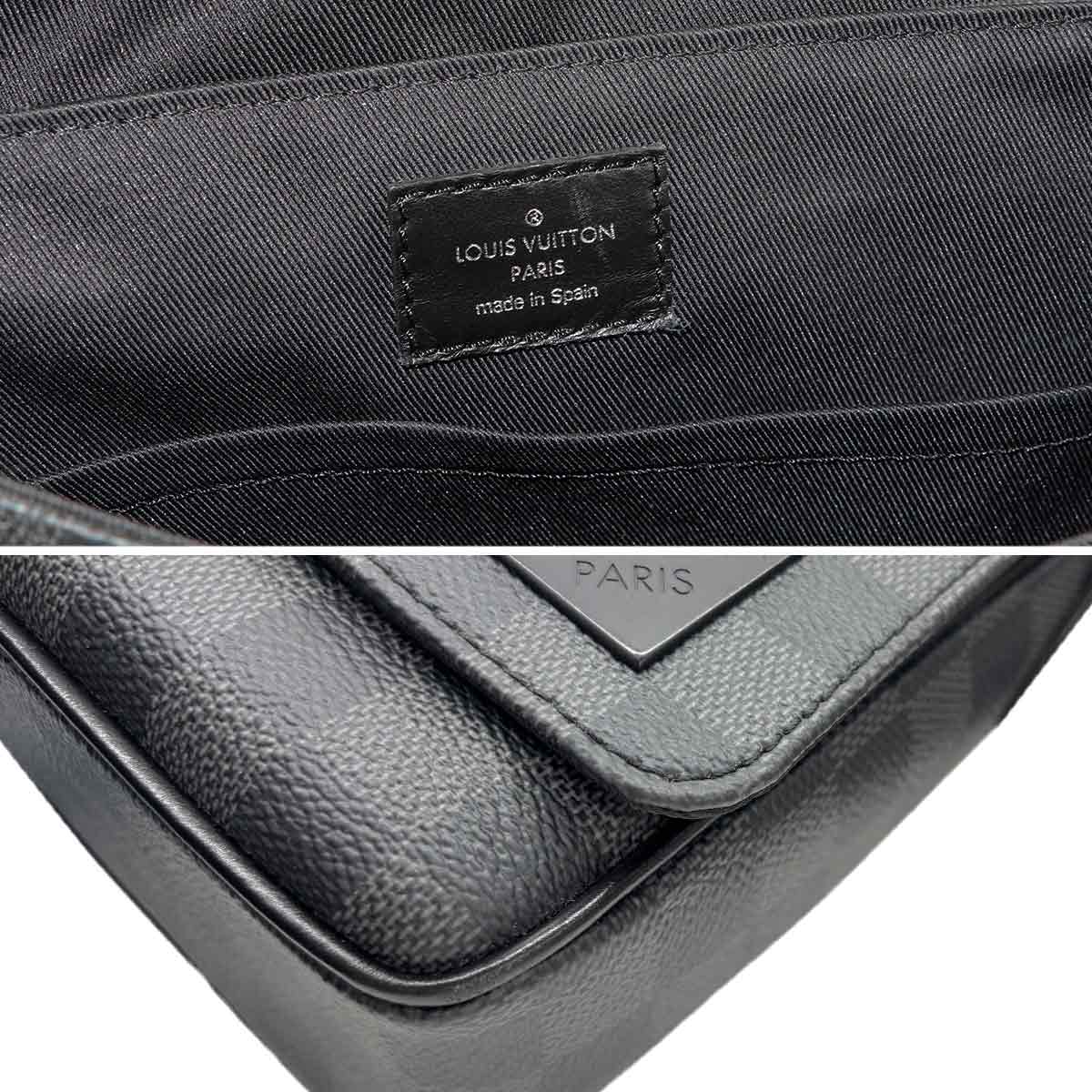 Damier Graphite District PM NV3 Shoulder Bag Black N42710