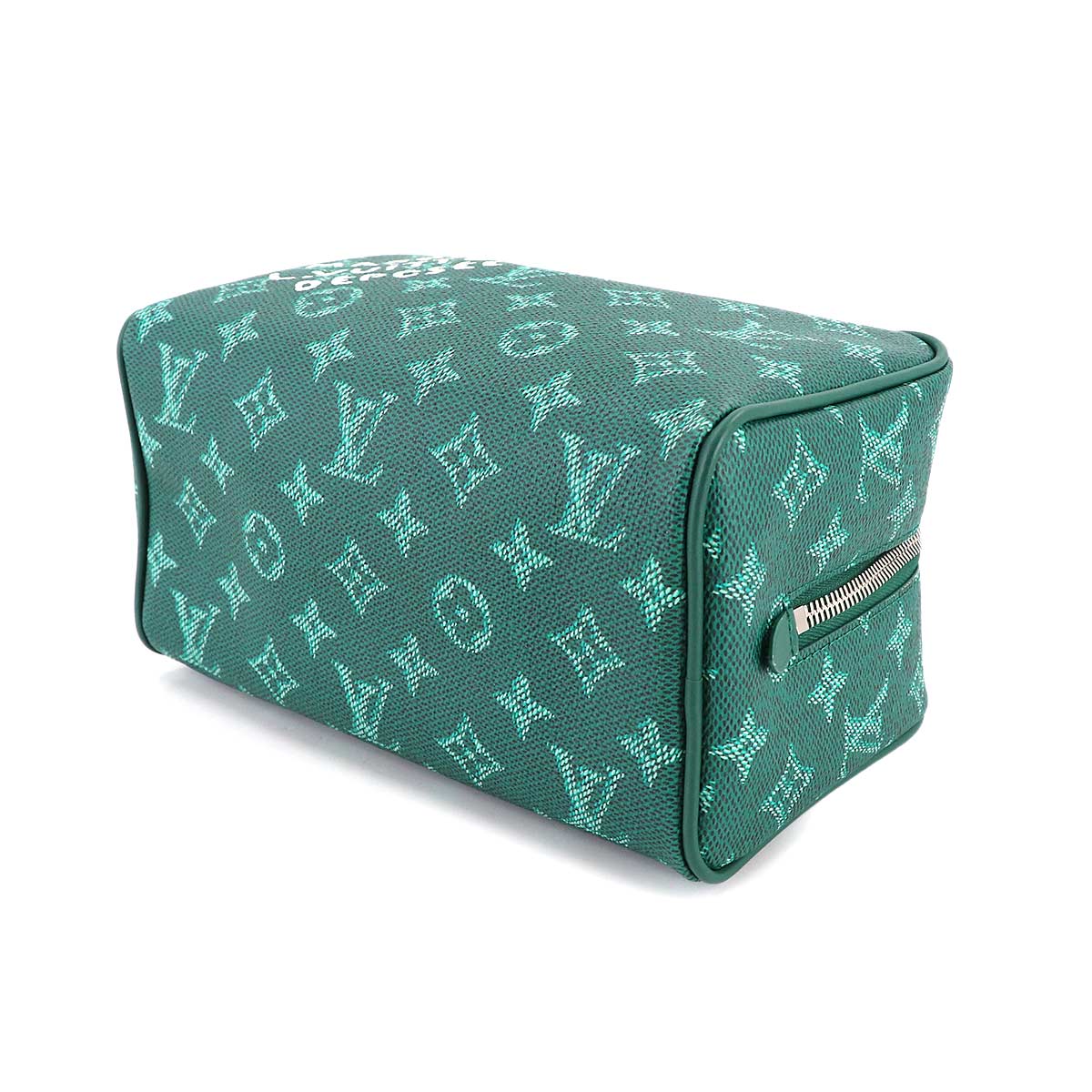 Monogram Heritage Locker Dopp Kit Hand Bag Green M12688