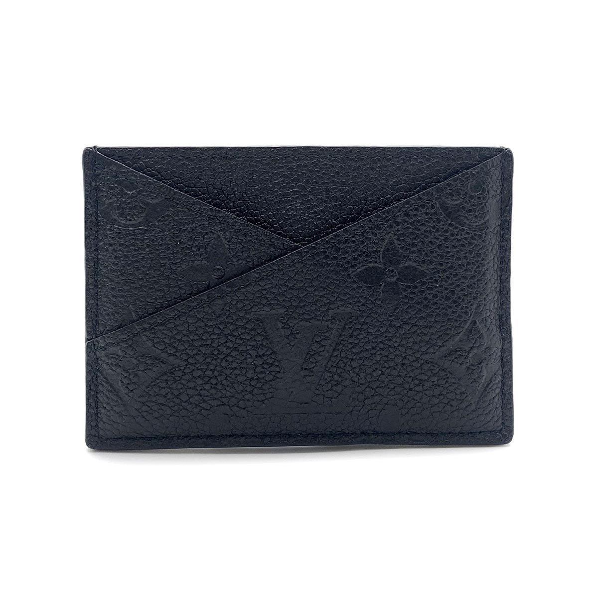 Monogram Empreint Criss Cross Card Case Black M13695