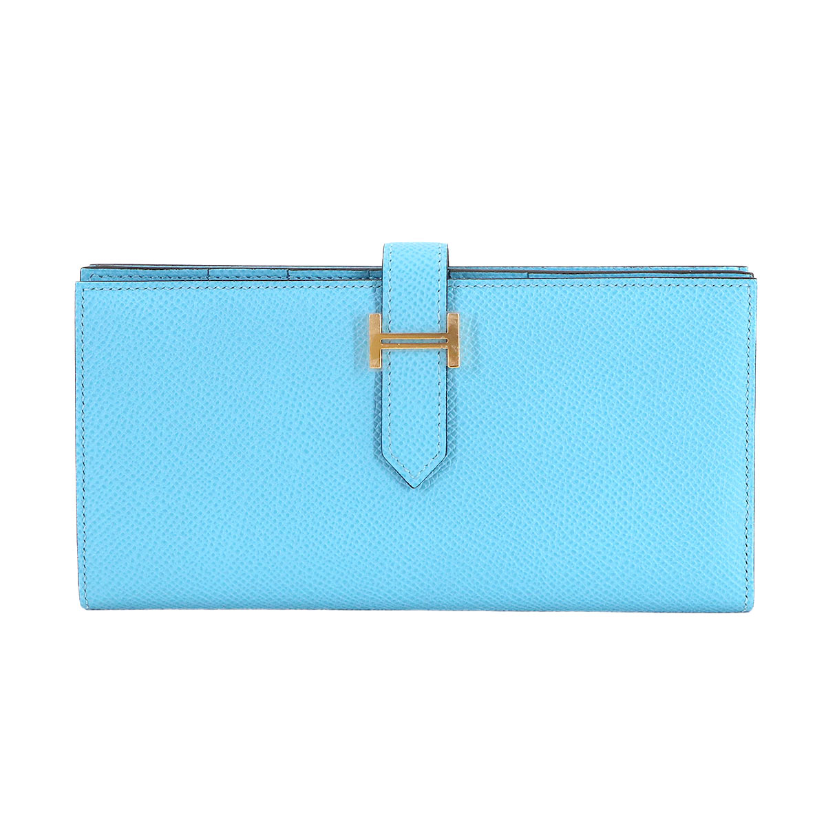 Bearn Souffle Long Wallet Epsom Celeste Purse
