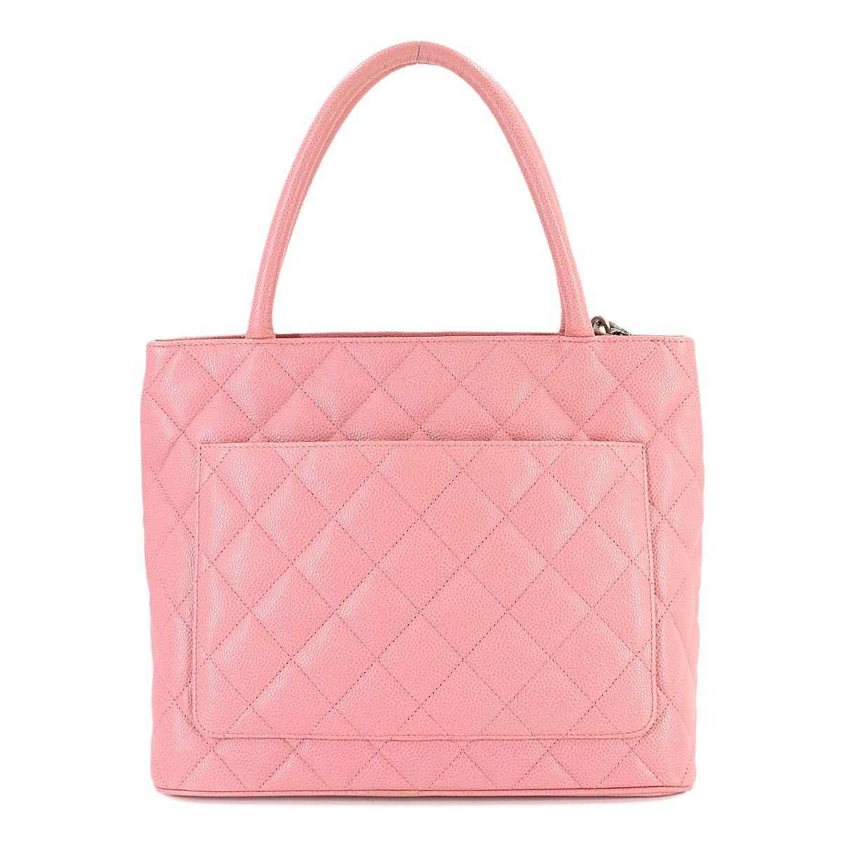 Medallion Tote Bag Leather Pink A01804 Coco Logos