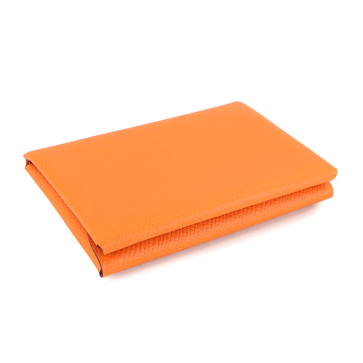 Calvi Duo Card Case Veau Epsom Orange Purse