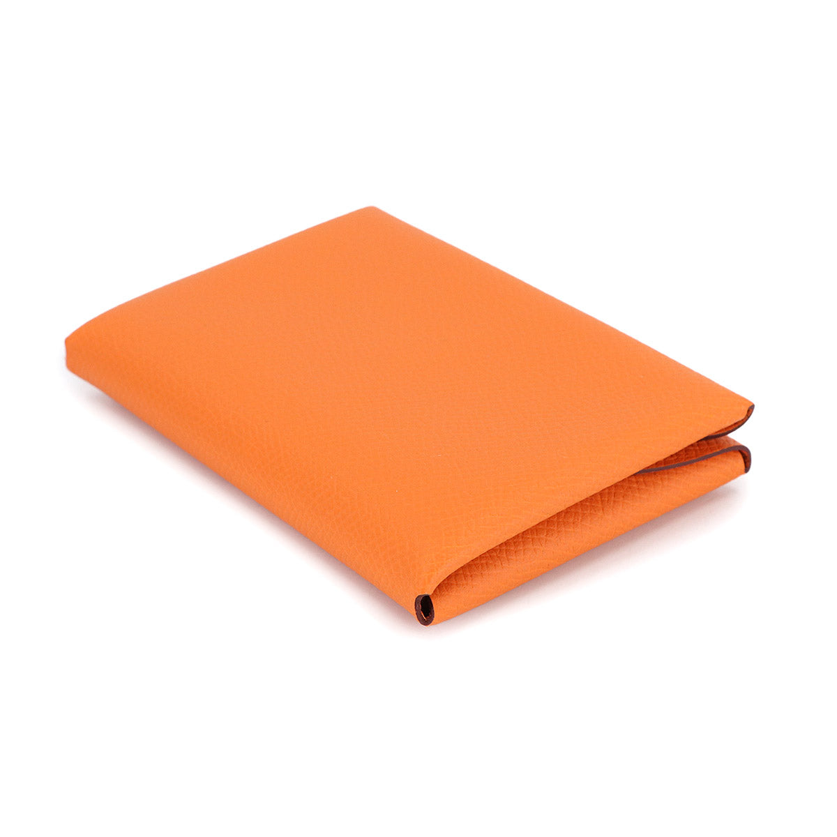 Calvi Duo Card Case Veau Epsom Orange Purse