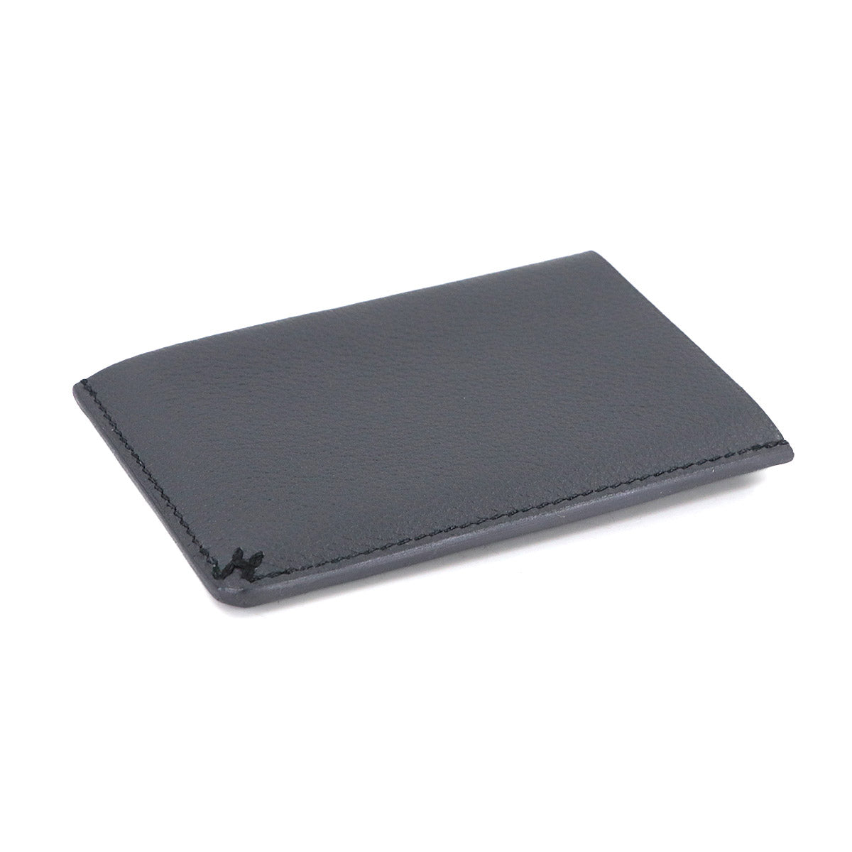 H Sellier Card Case Evercolor Ardoise Black